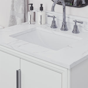 RealRooms Hannson 30" Bathroom Vanity with Sink - White - 30"
