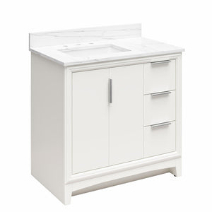 RealRooms Hannson 36" Bathroom Vanity with Sink - White - 36"