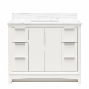 RealRooms Hannson 42" Bathroom Vanity with Sink - White - 42"