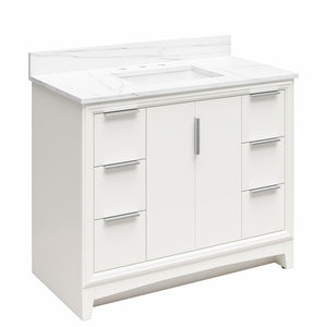 RealRooms Hannson 42" Bathroom Vanity with Sink - White - 42"