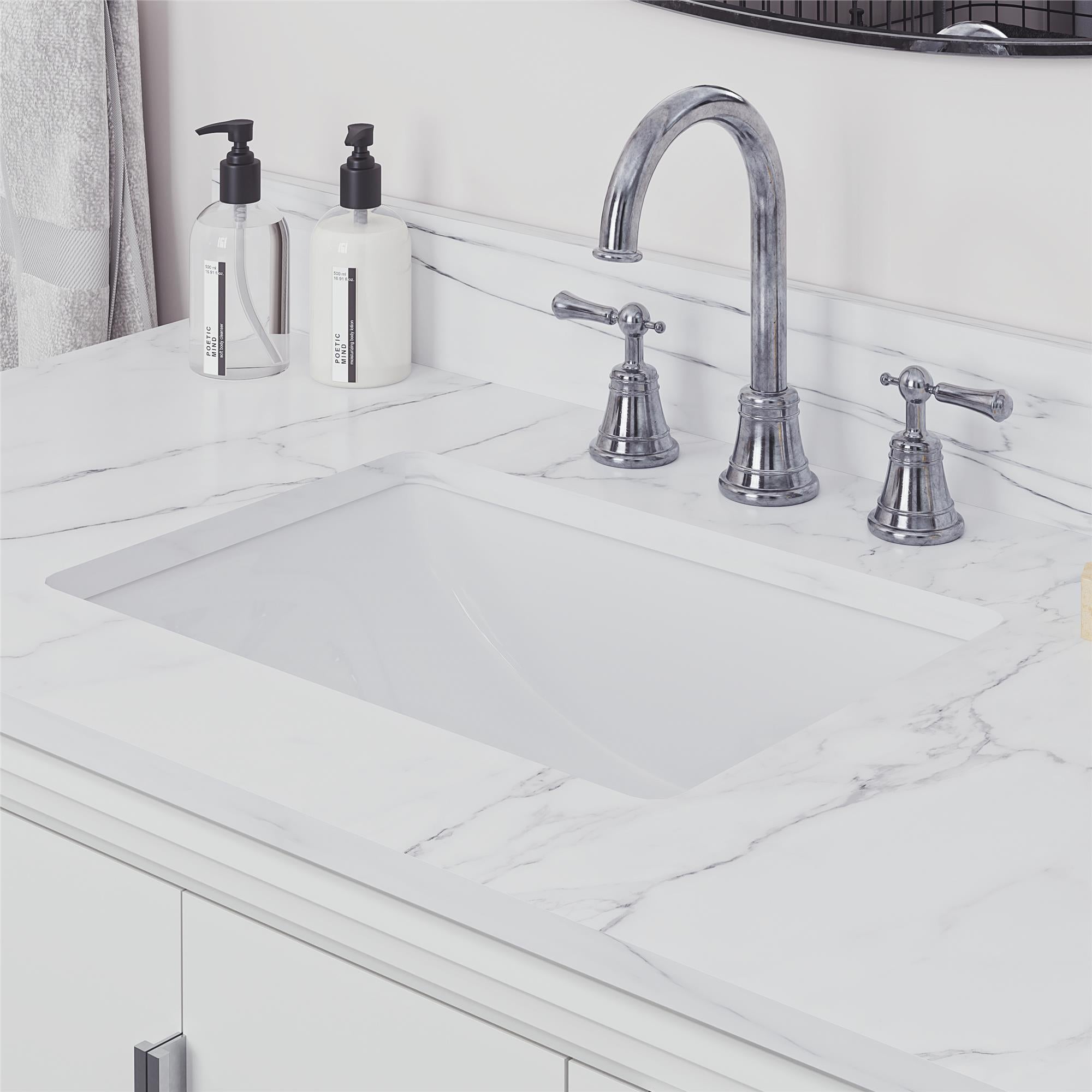 RealRooms Hannson 42" Bathroom Vanity with Sink - White - 42"