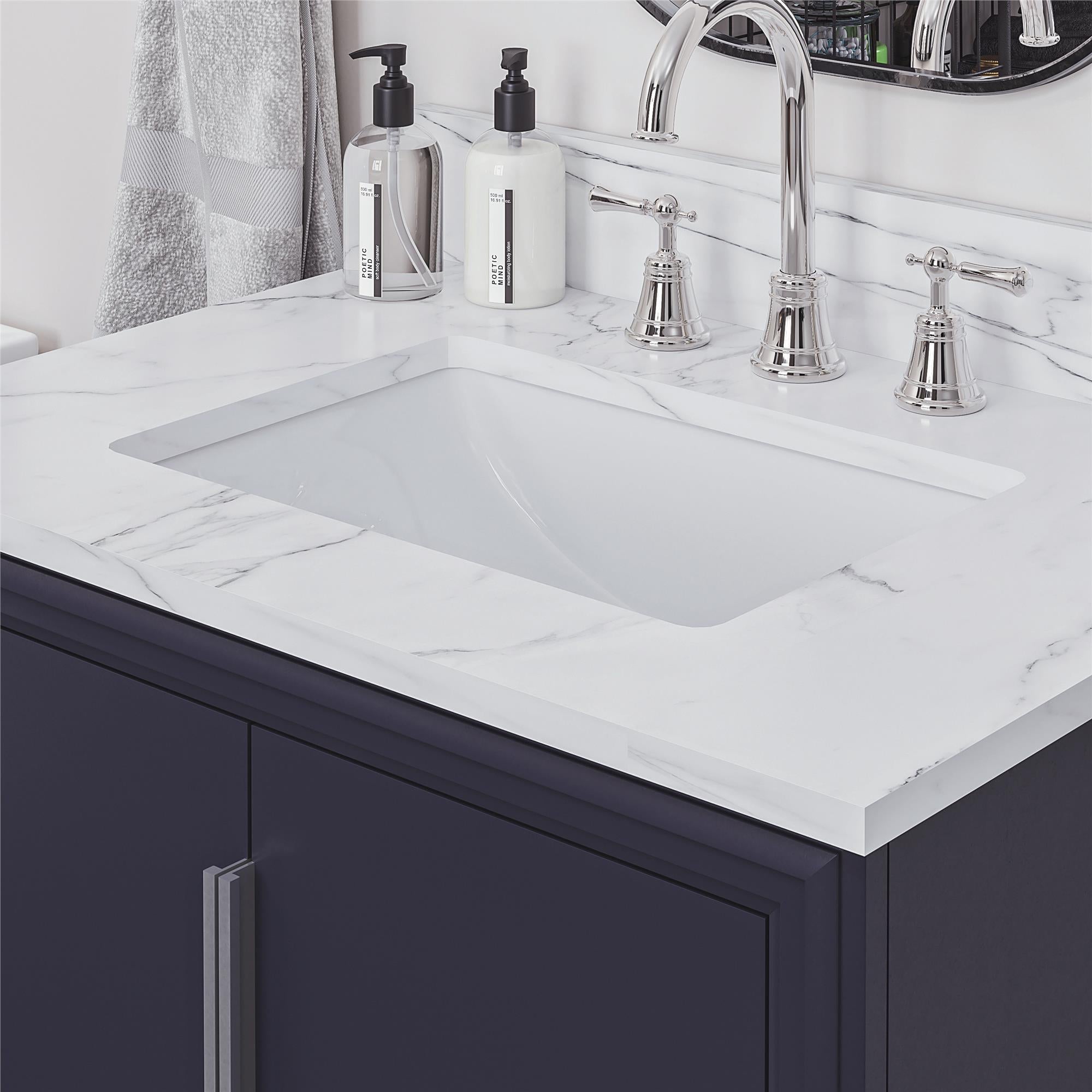 RealRooms Hannson 30" Bathroom Vanity with Sink - French Blue - 30"