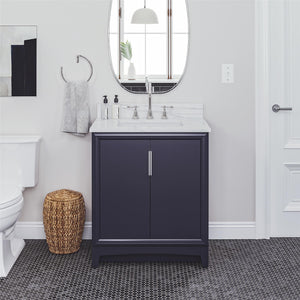 RealRooms Hannson 30" Bathroom Vanity with Sink - French Blue - 30"