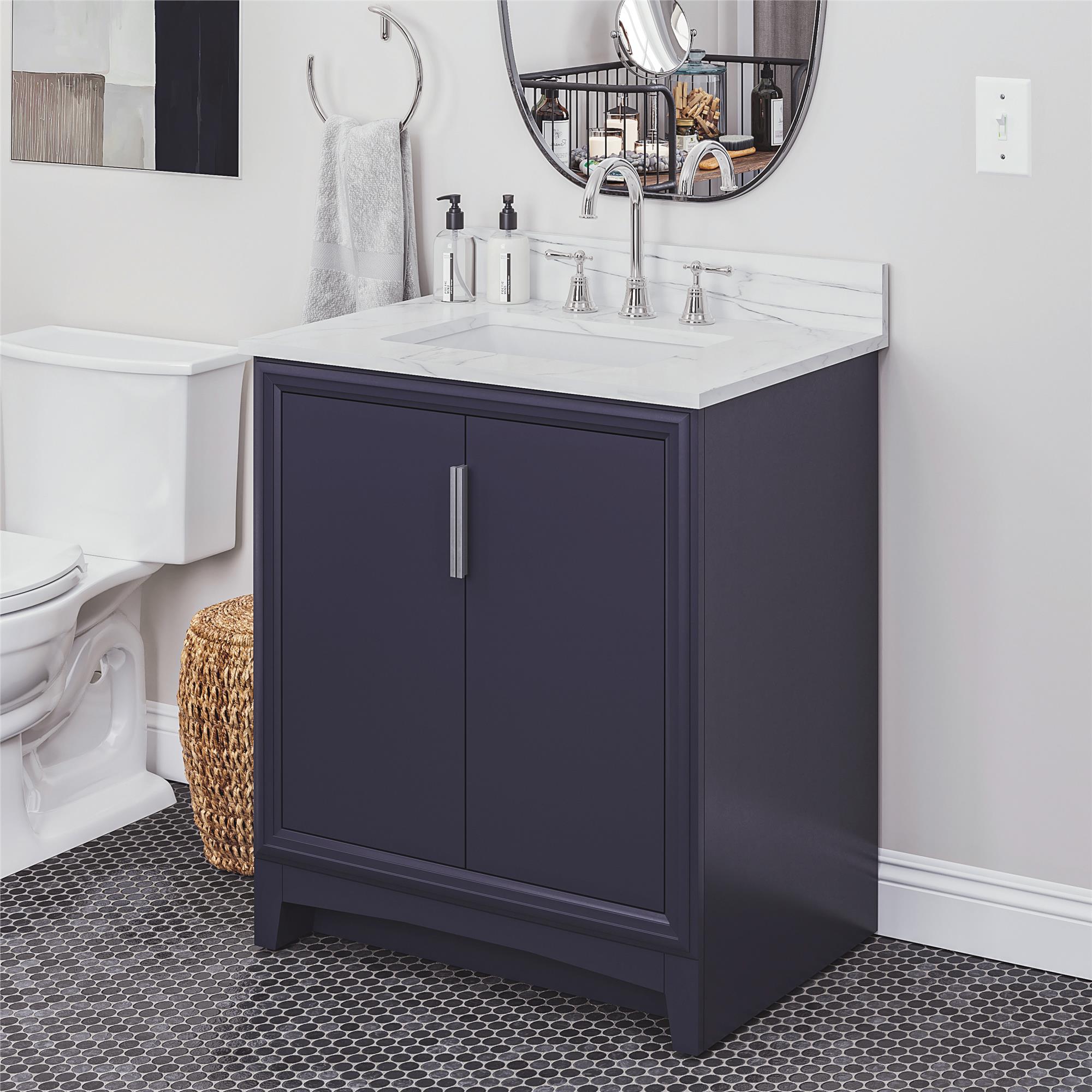 RealRooms Hannson 30" Bathroom Vanity with Sink - French Blue - 30"