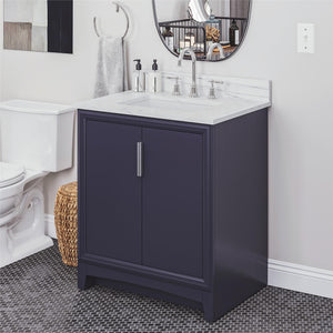 RealRooms Hannson 30" Bathroom Vanity with Sink - French Blue - 30"