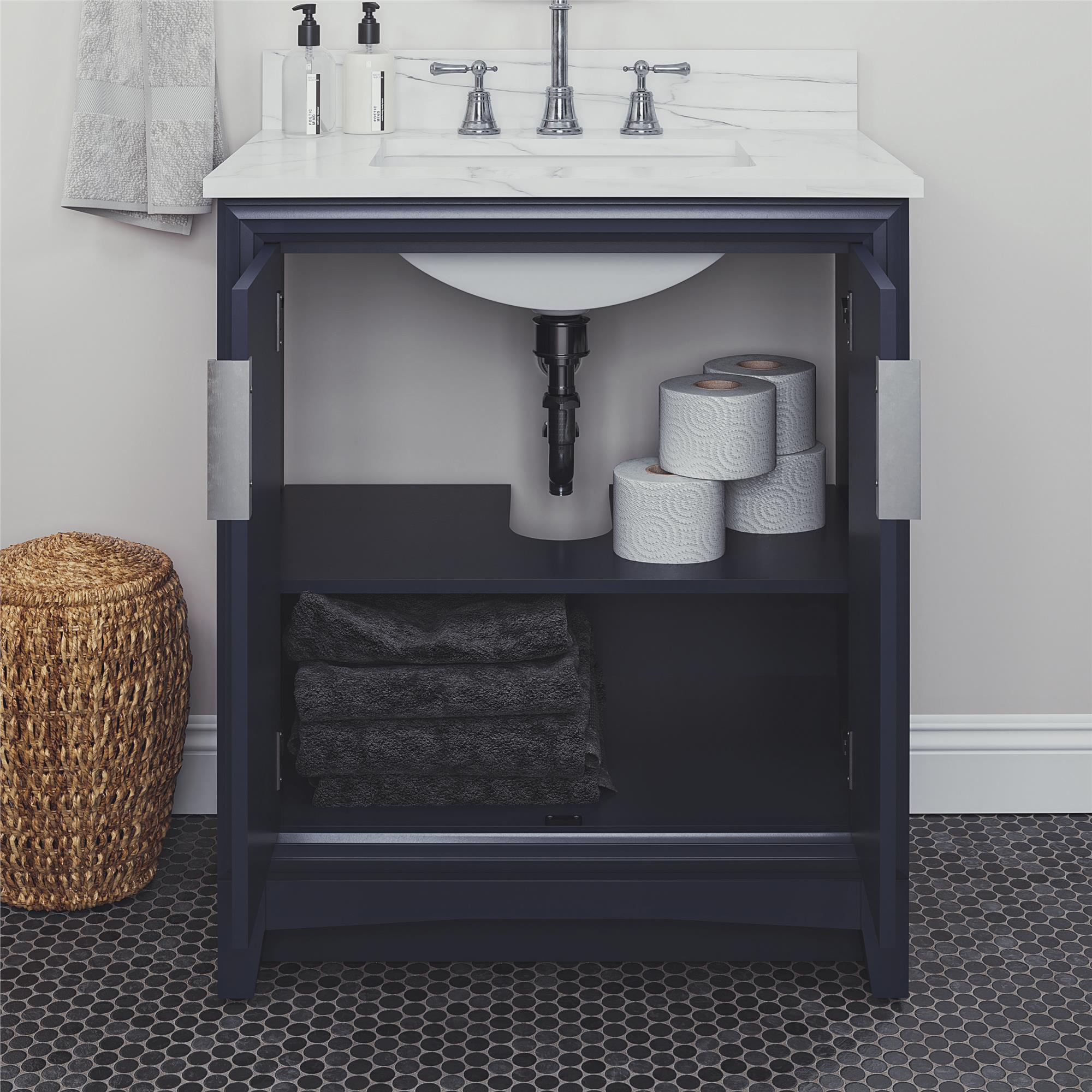 RealRooms Hannson 30" Bathroom Vanity with Sink - French Blue - 30"