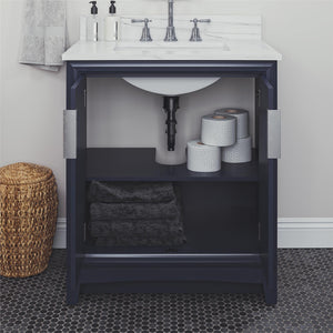 RealRooms Hannson 30" Bathroom Vanity with Sink - French Blue - 30"