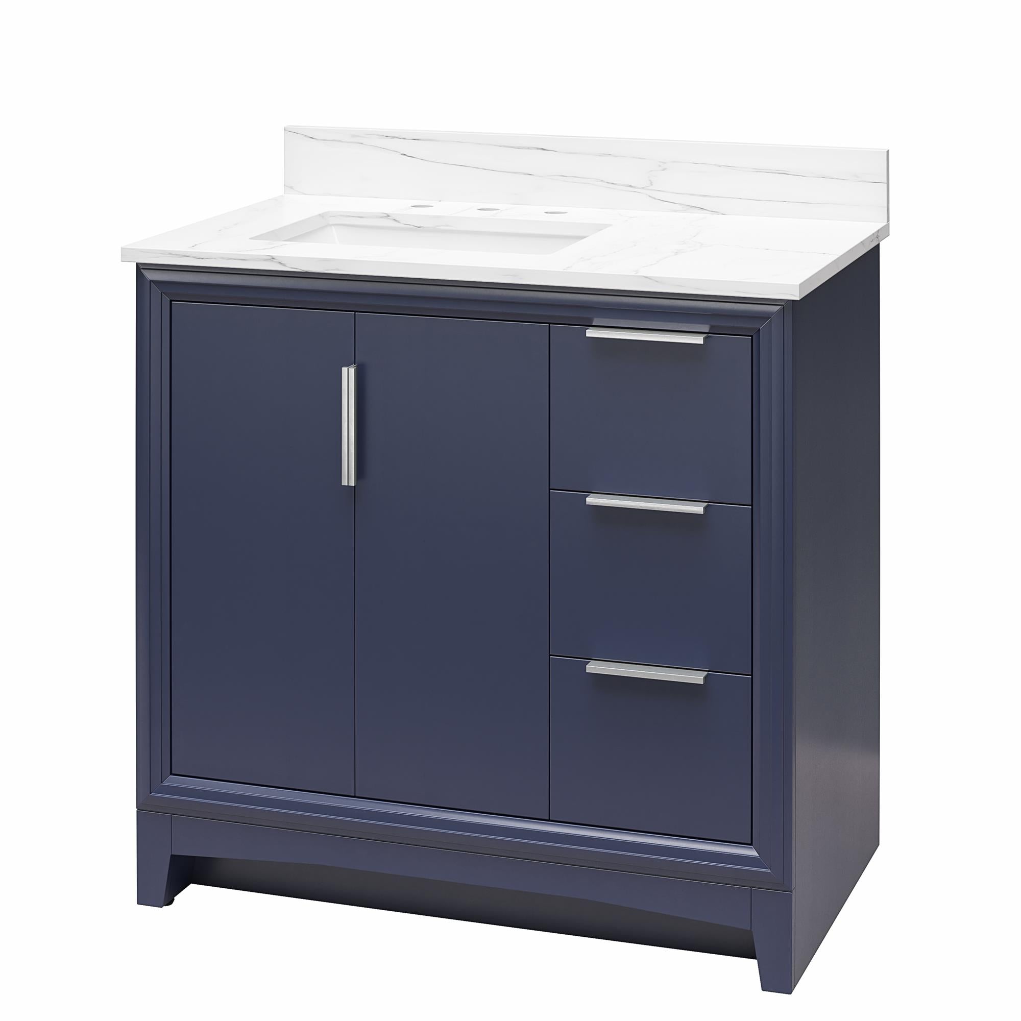 RealRooms Hannson 36" Bathroom Vanity with Sink - French Blue - 36"
