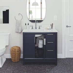 RealRooms Hannson 36" Bathroom Vanity with Sink - French Blue - 36"