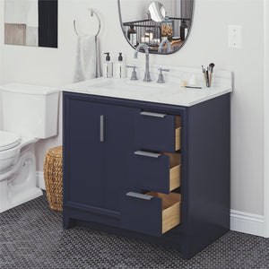 RealRooms Hannson 36" Bathroom Vanity with Sink - French Blue - 36"