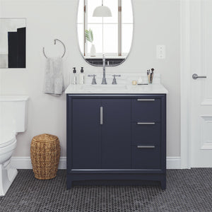 RealRooms Hannson 36" Bathroom Vanity with Sink - French Blue - 36"