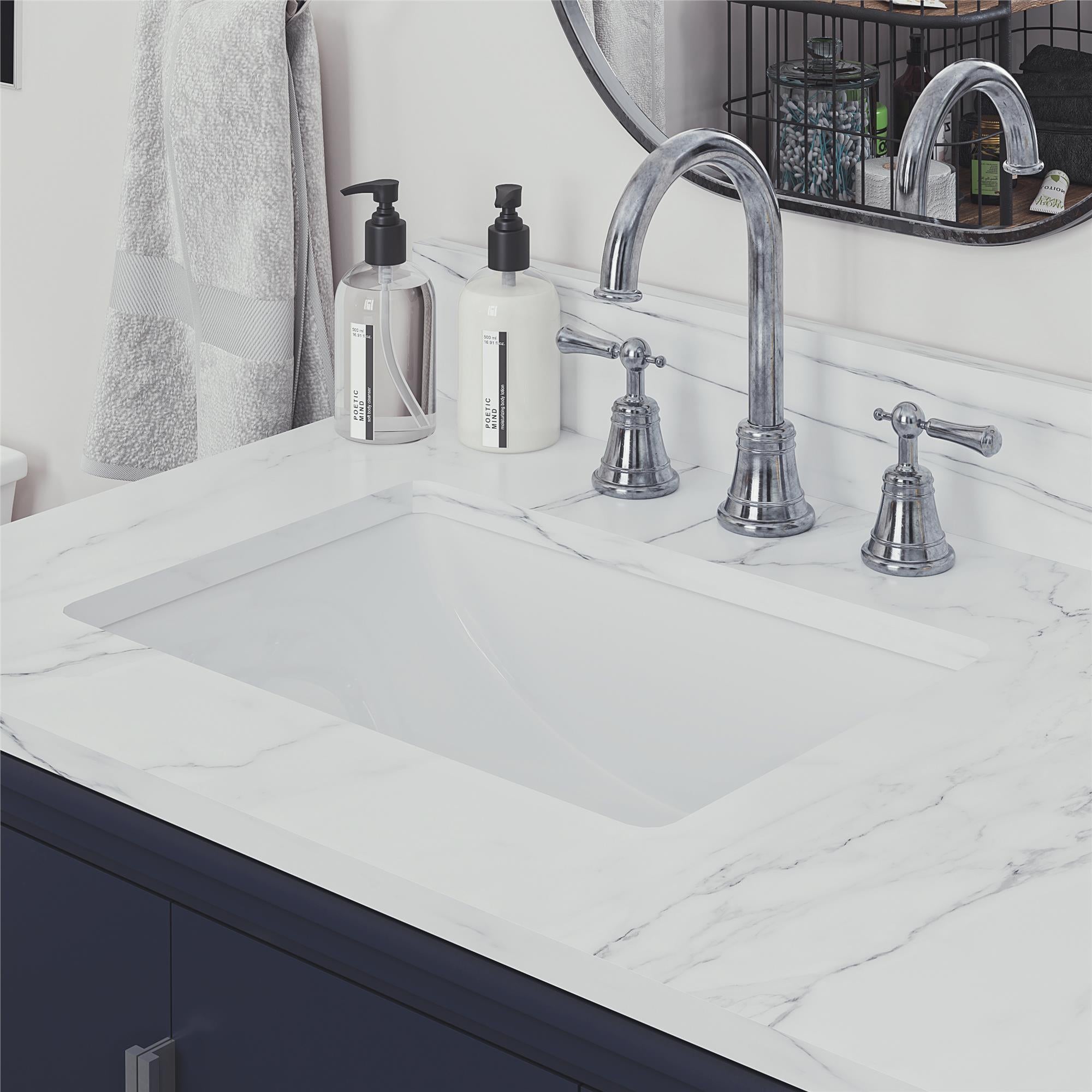 RealRooms Hannson 36" Bathroom Vanity with Sink - French Blue - 36"