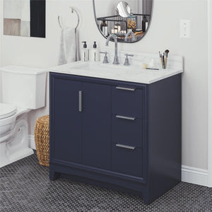 RealRooms Hannson 36" Bathroom Vanity with Sink - French Blue - 36"