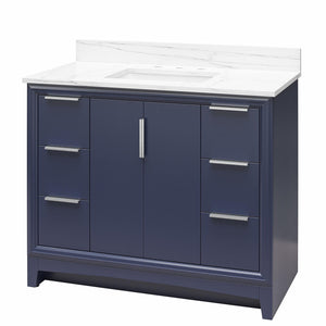 RealRooms Hannson 42" Bathroom Vanity with Sink - French Blue - 42"