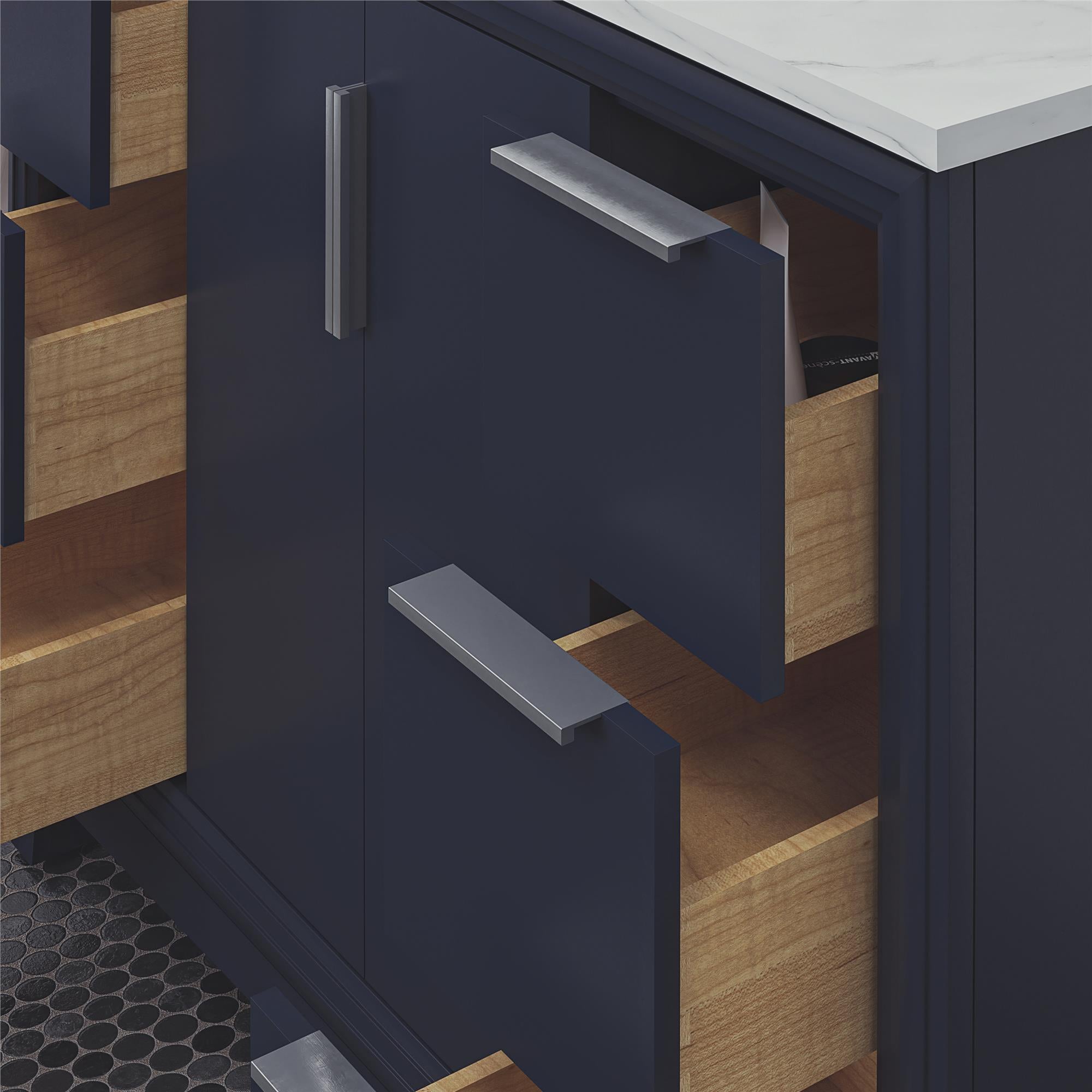 RealRooms Hannson 42" Bathroom Vanity with Sink - French Blue - 42"