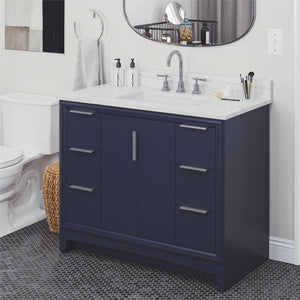 RealRooms Hannson 42" Bathroom Vanity with Sink - French Blue - 42"