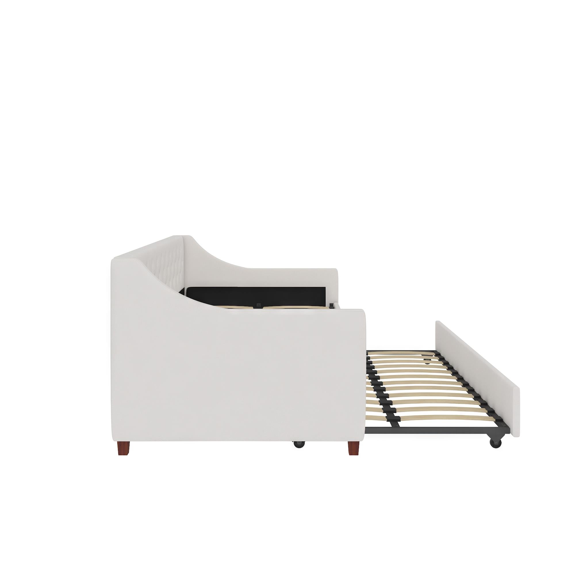 Novogratz Her Majesty Daybed and Trundle - Ivory - Twin