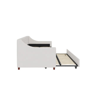Novogratz Her Majesty Daybed and Trundle - Ivory - Twin