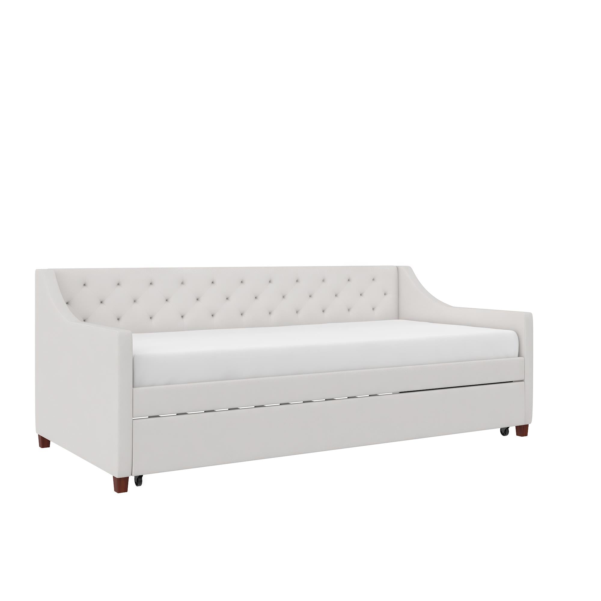 Novogratz Her Majesty Daybed and Trundle - Ivory - Twin