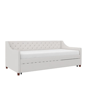 Novogratz Her Majesty Daybed and Trundle - Ivory - Twin