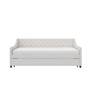 Novogratz Her Majesty Daybed and Trundle - Ivory - Twin