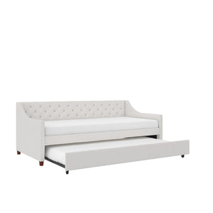 Novogratz Her Majesty Daybed and Trundle - Ivory - Twin