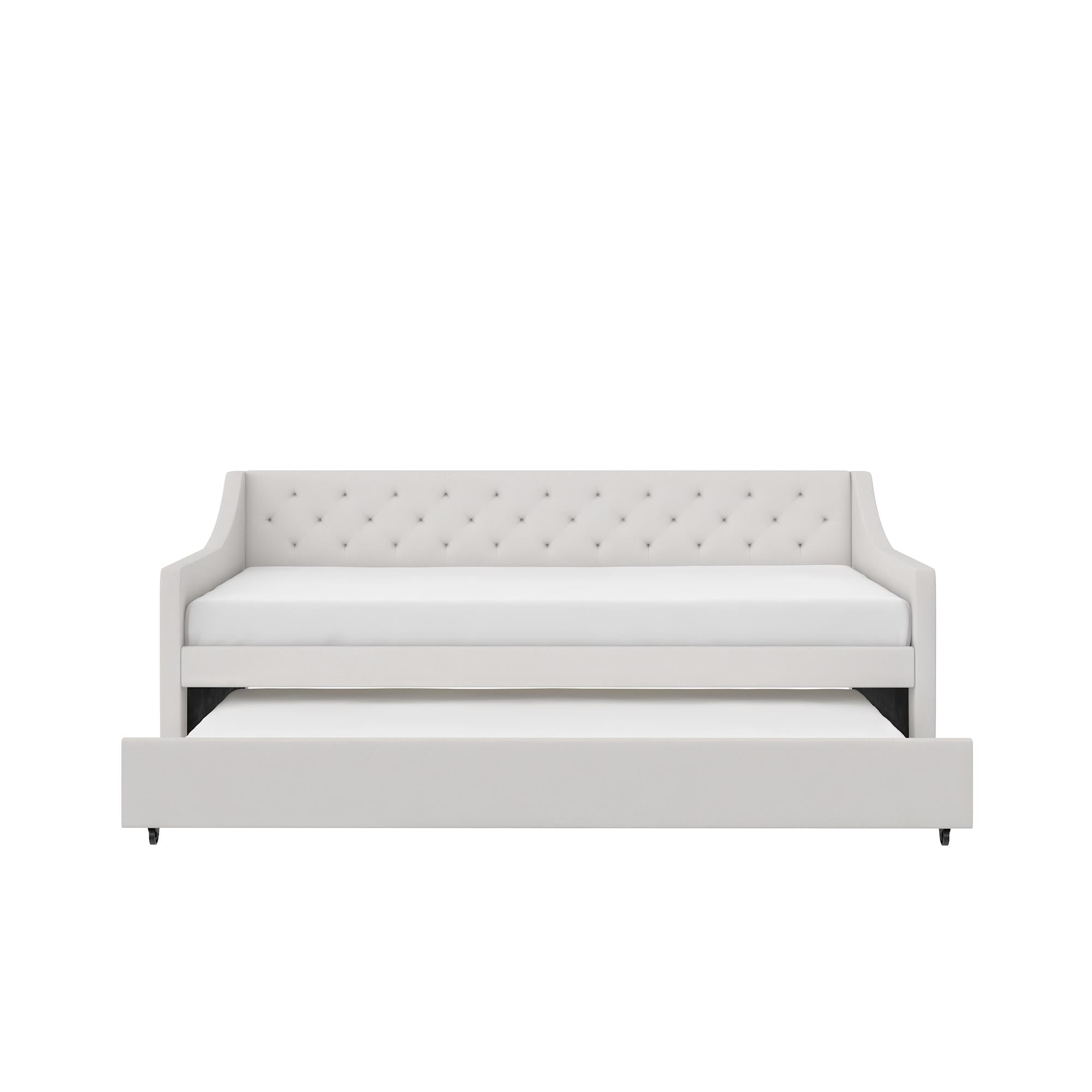 Novogratz Her Majesty Daybed and Trundle - Ivory - Twin