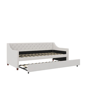 Novogratz Her Majesty Daybed and Trundle - Ivory - Twin