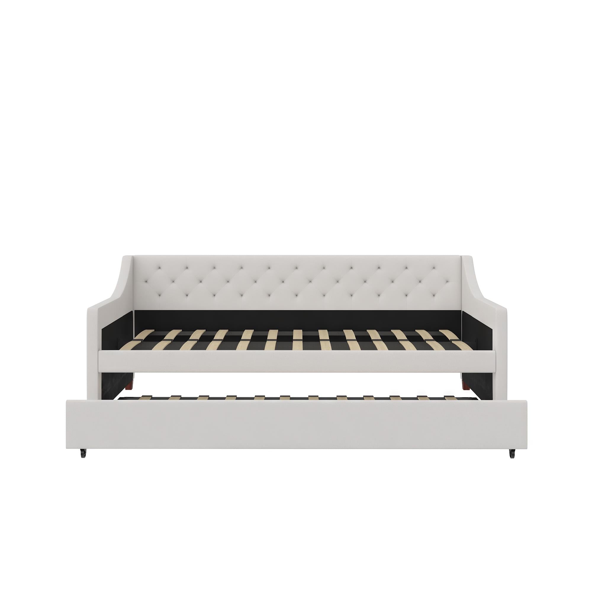 Novogratz Her Majesty Daybed and Trundle - Ivory - Twin