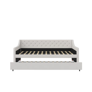Novogratz Her Majesty Daybed and Trundle - Ivory - Twin