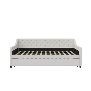 Novogratz Her Majesty Daybed and Trundle - Ivory - Twin