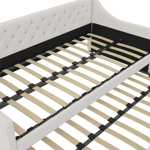 Novogratz Her Majesty Daybed and Trundle - Ivory - Twin