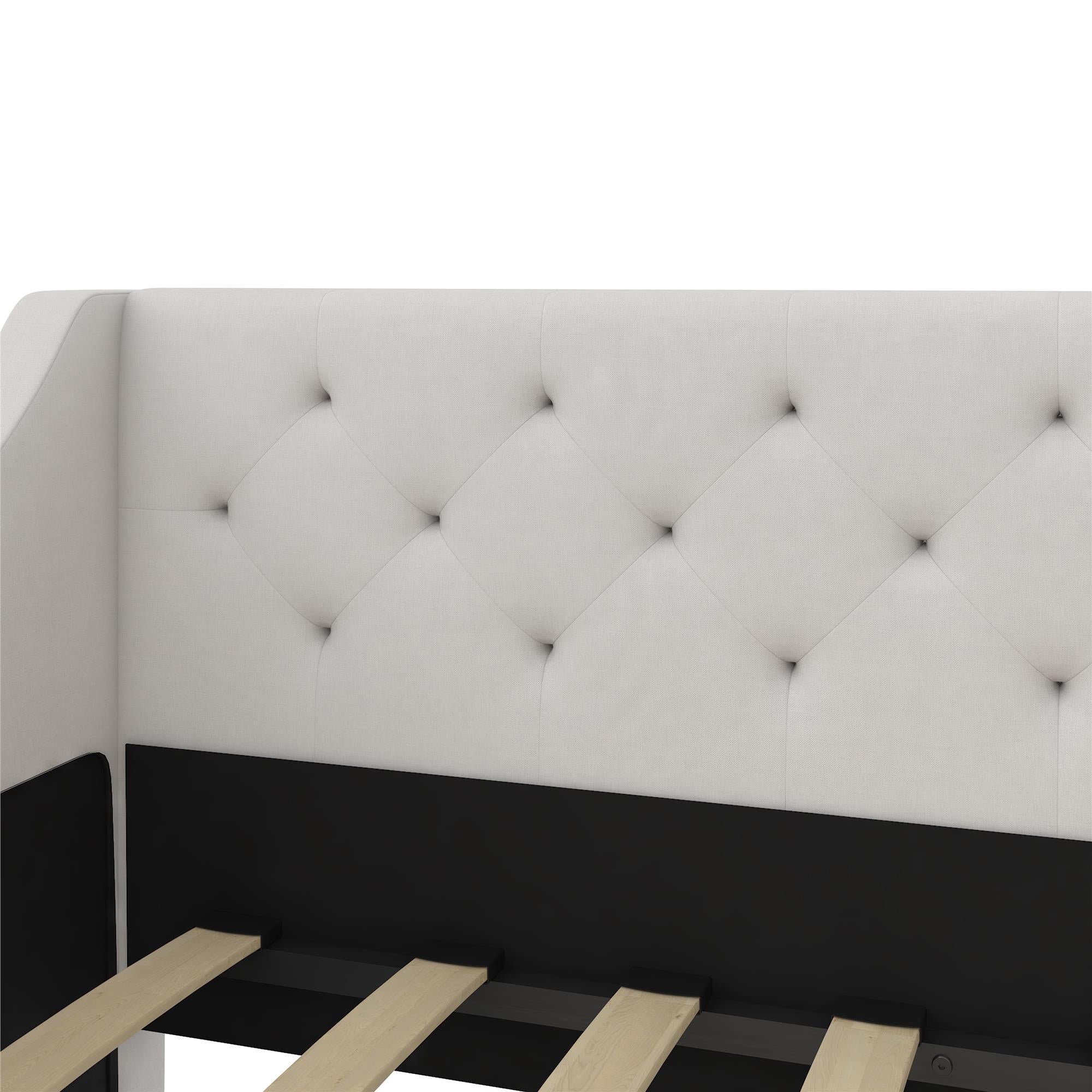 Novogratz Her Majesty Daybed and Trundle - Ivory - Twin