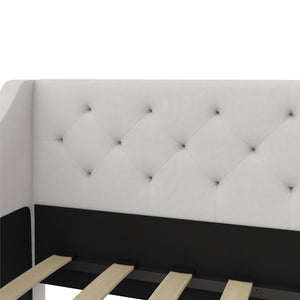Novogratz Her Majesty Daybed and Trundle - Ivory - Twin