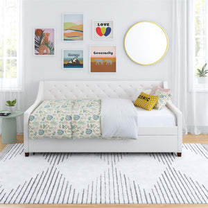 Novogratz Her Majesty Daybed and Trundle - Ivory - Twin