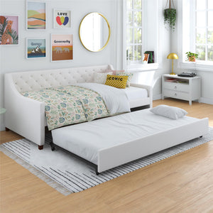 Novogratz Her Majesty Daybed and Trundle - Ivory - Twin