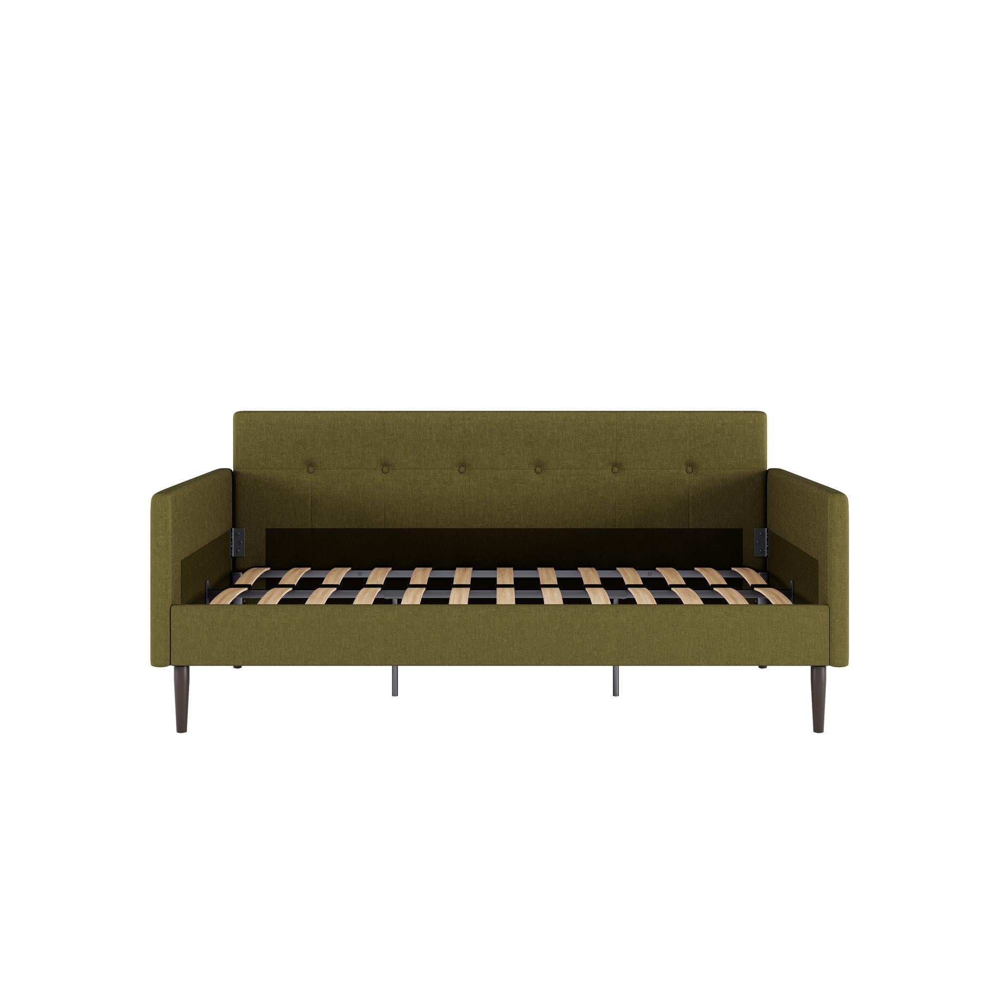 DHP Wimberly Upholstered Daybed - Olive Green - Twin