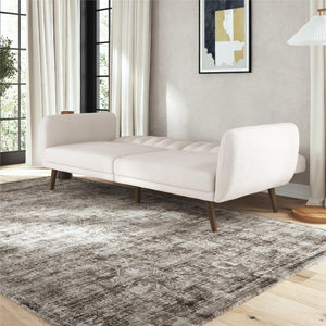 Novogratz Brittany Futon Sofa Bed - Ivory Boucle