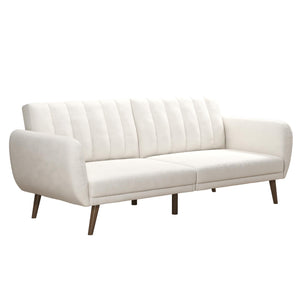 Novogratz Brittany Futon Sofa Bed - Ivory Boucle