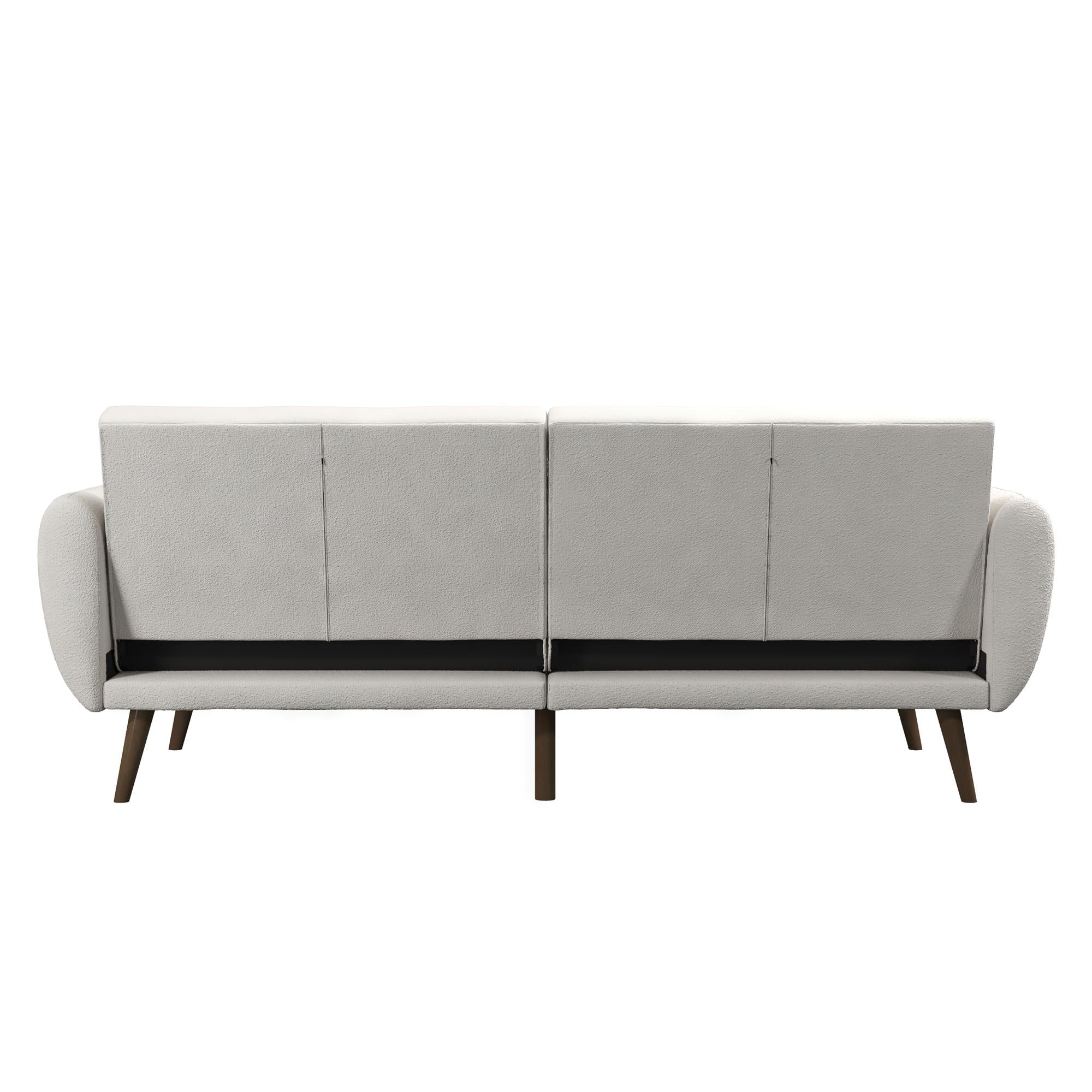Novogratz Brittany Futon Sofa Bed - Ivory Boucle