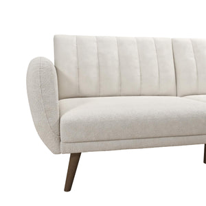 Novogratz Brittany Futon Sofa Bed - Ivory Boucle