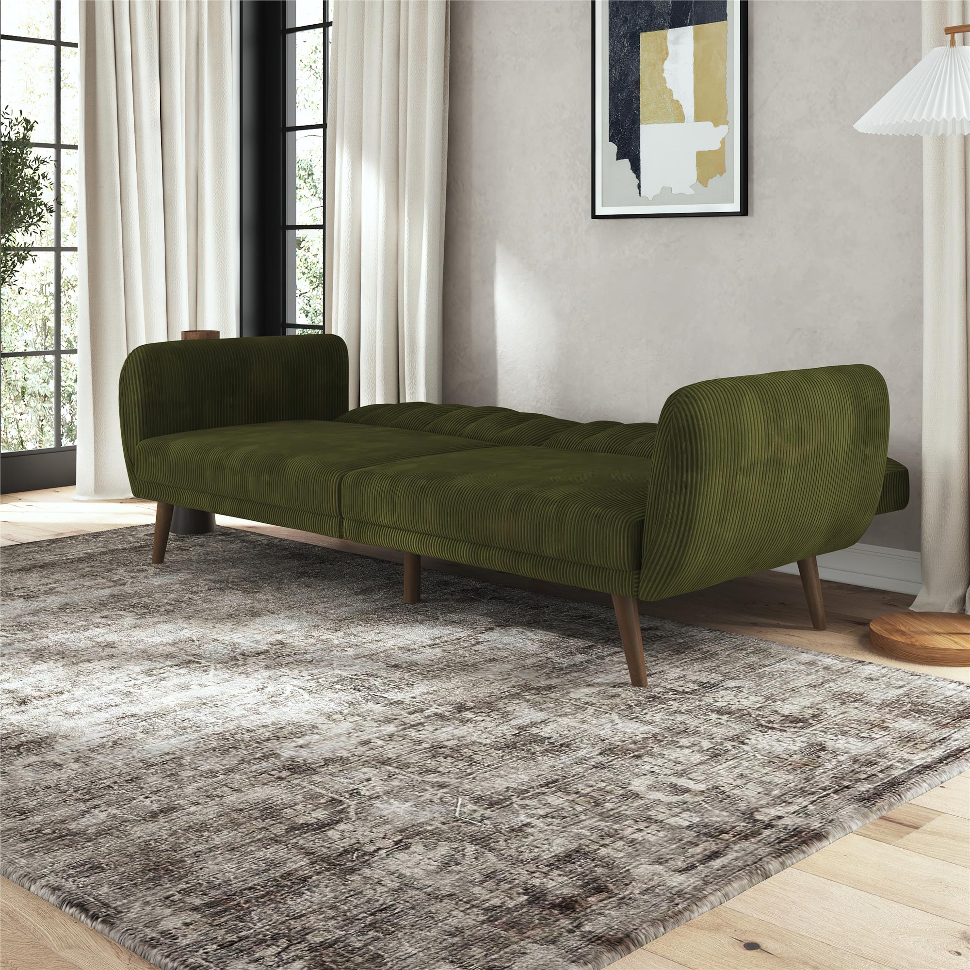 Novogratz Brittany Futon Sofa Bed - Sage Green