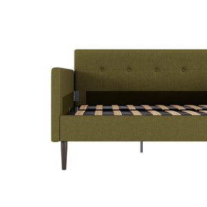 DHP Wimberly Upholstered Daybed - Olive Green - Twin