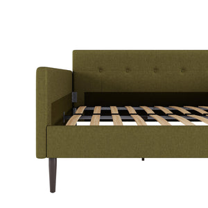 DHP Wimberly Upholstered Daybed - Olive Green - Full
