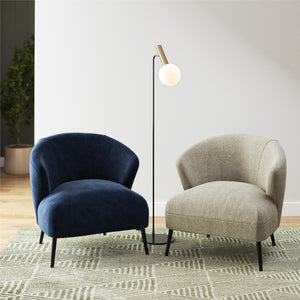 DHP Alice Accent Chair - Navy