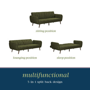 Novogratz Brittany Futon Sofa Bed - Sage Green