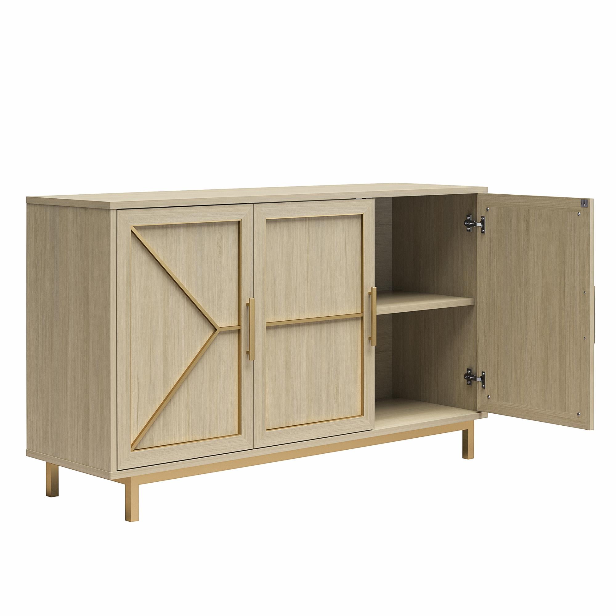 Mr. Kate Neely Wide Accent Cabinet - Pale Oak