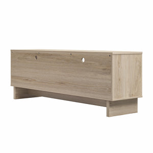 RealRooms Nivelle 4-Door TV Stand Console for TVs up to 75" - Blonde Oak