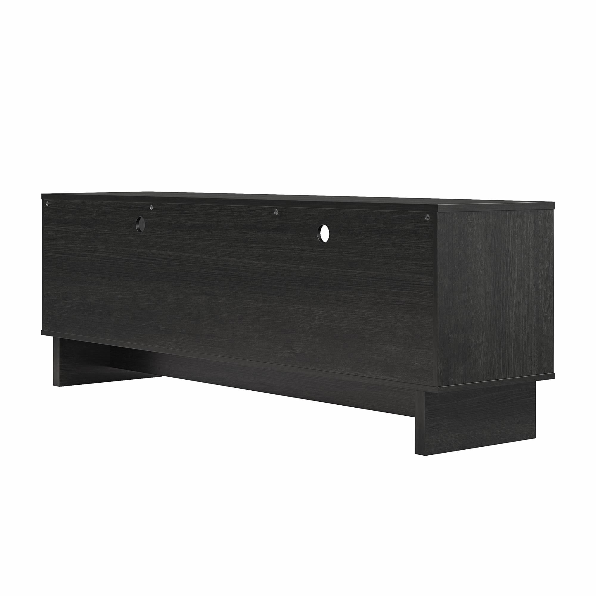 RealRooms Nivelle 4-Door TV Stand Console for TVs up to 75" - Black Oak