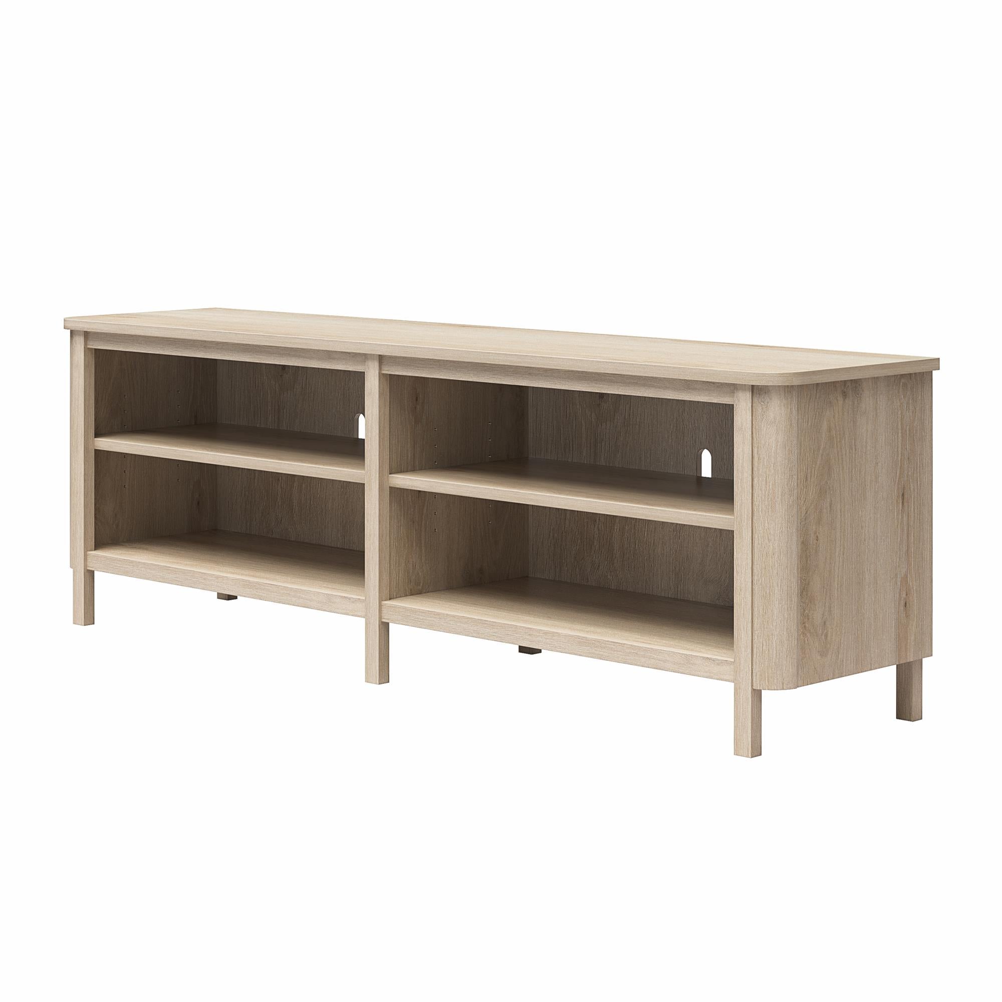 RealRooms Farmhouse Console for TVs up to 75" - Blonde Oak